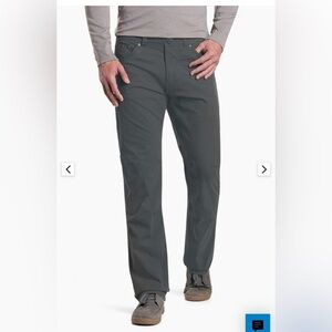 Men's Gray Straight-Leg Pants